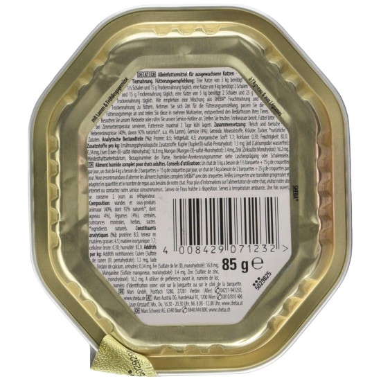 Sheba Nature's Collection in Sauce, Finest Wet Cat Food in Bowl, Poultry Variation, 32 x 85 g Sheba Nature's Collection in Sauce, Finest Wet Cat Food in Bowl, Poultry Variation, 32 x 85 g