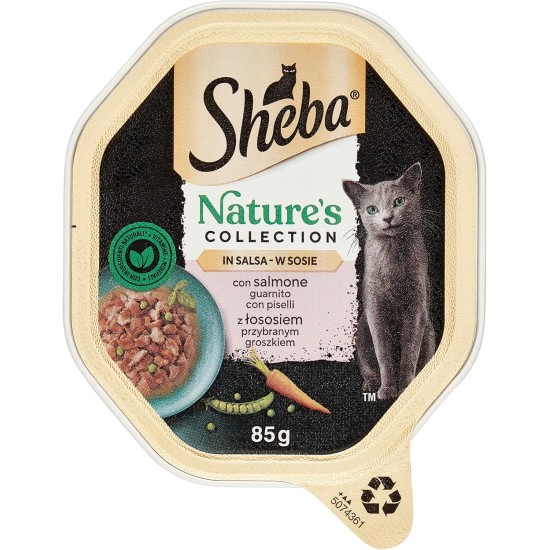 Sheba Nature's Collection in Sauce Salmon and Pea Cat Food 85g 22 Bowls Sheba Nature's Collection in Sauce Salmon and Pea Cat Food 85g 22 Bowls