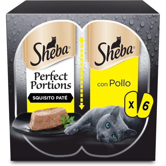 Sheba Perfect Portions Chicken in Delicate Pate Cat Food 8 Packs of 6 Servings (48 Servings Total) Sheba Perfect Portions Chicken in Delicate Pate Cat Food 8 Packs of 6 Servings (48 Servings Total)