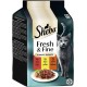 Sheba Portion Bag Cat Food Multipack Fresh & Fine in Sauce with Beef and Chicken, 6 x 6 x 50 g - Premium Cat Food in Sauce, Ideal for Your Cat