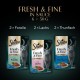 Sheba Portion Bag Wet Cat Food Multipack Fresh & Fine in Sauce with Salmon and Tuna MSC, 6 x 6 x 50 g - Premium Cat Food in Sauce with Salmon and Tuna