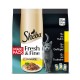Sheba Portion Bags Multipack Fresh & Fine in Sauce with Chicken with Poultry with Turkey 5 x 15 x 50 g Sheba Portion Bags Multipack Fresh & Fine in Sauce with Chicken with Poultry with Turkey 5 x 15 x 50 g