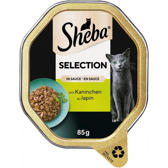 Sheba Selection in Sauce - Cat Food with Chicken Bites in Sauce for Adult Cats - 22 x 85 g Cat Food Sheba Selection in Sauce - Cat Food with Chicken Bites in Sauce for Adult Cats - 22 x 85 g Cat Food