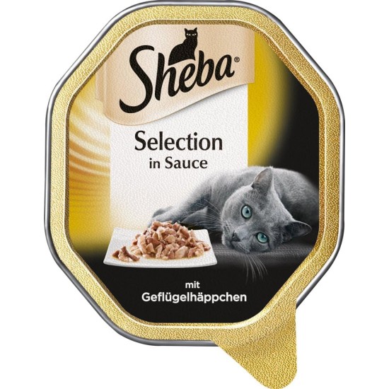 Sheba Selection in Sauce - Cat Food with Chicken Bites in Sauce for Adult Cats - 22 x 85 g Cat Food Sheba Selection in Sauce - Cat Food with Chicken Bites in Sauce for Adult Cats - 22 x 85 g Cat Food