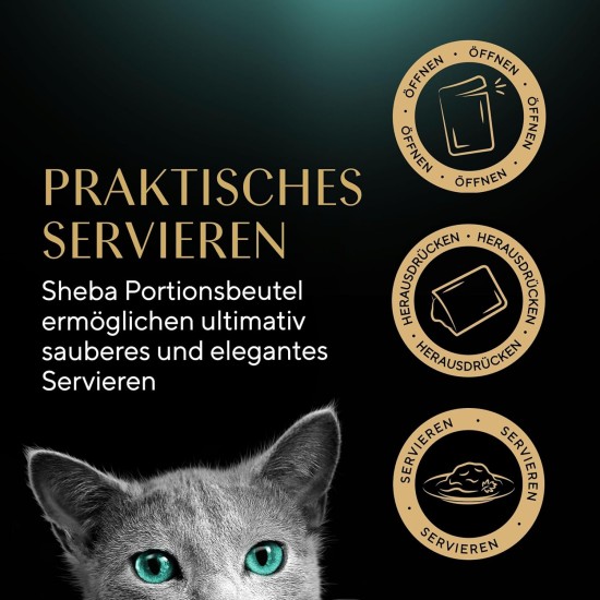 Sheba delicacy in jelly, wet cat food with a fine selection of poultry, 72 x 85 g Sheba delicacy in jelly, wet cat food with a fine selection of poultry, 72 x 85 g