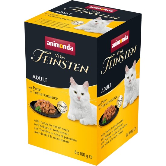 The Finest Cat Food Wet Fish & Meat Variety (32 x 100 g), Cat Food Wet without Grain and Sugar by animonda, with Fresh, Meaty Ingredients The Finest Cat Food Wet Fish & Meat Variety (32 x 100 g), Cat Food Wet without Grain and Sugar by animonda, with Fresh, Meaty Ingredients