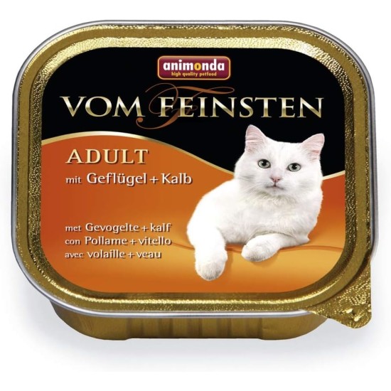 The Finest Cat Food Wet Fish & Meat Variety (32 x 100 g), Cat Food Wet without Grain and Sugar by animonda, with Fresh, Meaty Ingredients The Finest Cat Food Wet Fish & Meat Variety (32 x 100 g), Cat Food Wet without Grain and Sugar by animonda, with Fresh, Meaty Ingredients