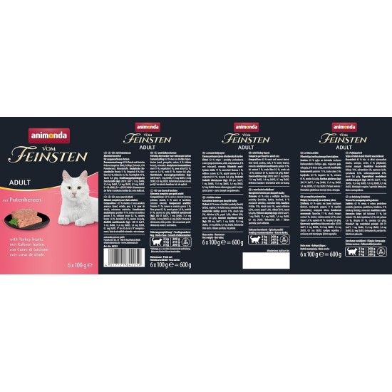 The Finest Cat Food Wet Fish & Meat Variety (32 x 100 g), Cat Food Wet without Grain and Sugar by animonda, with Fresh, Meaty Ingredients The Finest Cat Food Wet Fish & Meat Variety (32 x 100 g), Cat Food Wet without Grain and Sugar by animonda, with Fresh, Meaty Ingredients