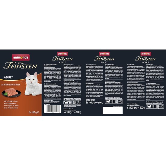 The Finest Cat Food Wet Fish & Meat Variety (32 x 100 g), Cat Food Wet without Grain and Sugar by animonda, with Fresh, Meaty Ingredients The Finest Cat Food Wet Fish & Meat Variety (32 x 100 g), Cat Food Wet without Grain and Sugar by animonda, with Fresh, Meaty Ingredients