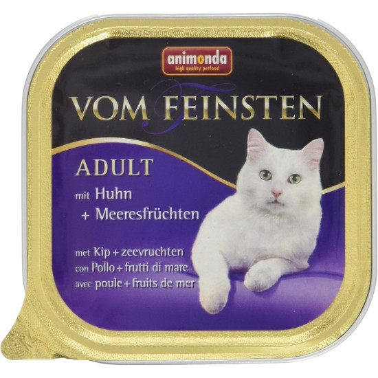 The Finest Cat Food Wet Fish & Meat Variety (32 x 100 g), Cat Food Wet without Grain and Sugar by animonda, with Fresh, Meaty Ingredients The Finest Cat Food Wet Fish & Meat Variety (32 x 100 g), Cat Food Wet without Grain and Sugar by animonda, with Fresh, Meaty Ingredients