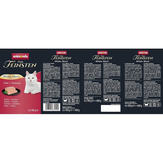 The Finest Cat Food Wet Fish & Meat Variety (32 x 100 g), Cat Food Wet without Grain and Sugar by animonda, with Fresh, Meaty Ingredients The Finest Cat Food Wet Fish & Meat Variety (32 x 100 g), Cat Food Wet without Grain and Sugar by animonda, with Fresh, Meaty Ingredients