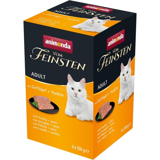 The Finest Cat Food Wet Fish & Meat Variety (32 x 100 g), Cat Food Wet without Grain and Sugar by animonda, with Fresh, Meaty Ingredients The Finest Cat Food Wet Fish & Meat Variety (32 x 100 g), Cat Food Wet without Grain and Sugar by animonda, with Fresh, Meaty Ingredients