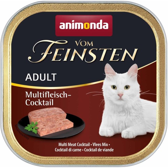 The Finest Cat Food Wet Fish & Meat Variety (32 x 100 g), Cat Food Wet without Grain and Sugar by animonda, with Fresh, Meaty Ingredients The Finest Cat Food Wet Fish & Meat Variety (32 x 100 g), Cat Food Wet without Grain and Sugar by animonda, with Fresh, Meaty Ingredients