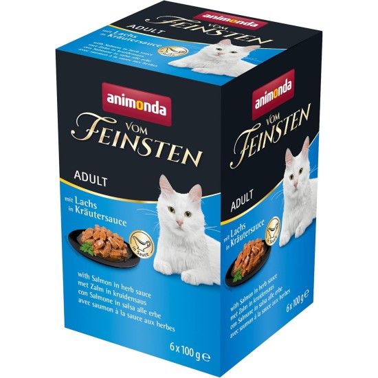 The Finest Cat Food Wet Fish & Meat Variety (32 x 100 g), Cat Food Wet without Grain and Sugar by animonda, with Fresh, Meaty Ingredients The Finest Cat Food Wet Fish & Meat Variety (32 x 100 g), Cat Food Wet without Grain and Sugar by animonda, with Fresh, Meaty Ingredients