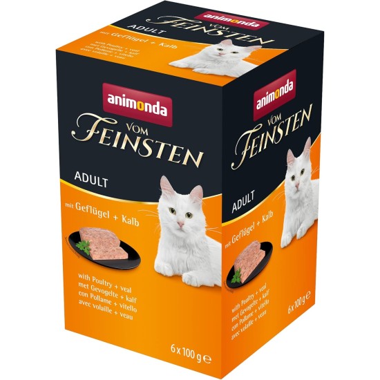 The Finest Cat Food Wet Fish & Meat Variety (32 x 100 g), Cat Food Wet without Grain and Sugar by animonda, with Fresh, Meaty Ingredients The Finest Cat Food Wet Fish & Meat Variety (32 x 100 g), Cat Food Wet without Grain and Sugar by animonda, with Fresh, Meaty Ingredients