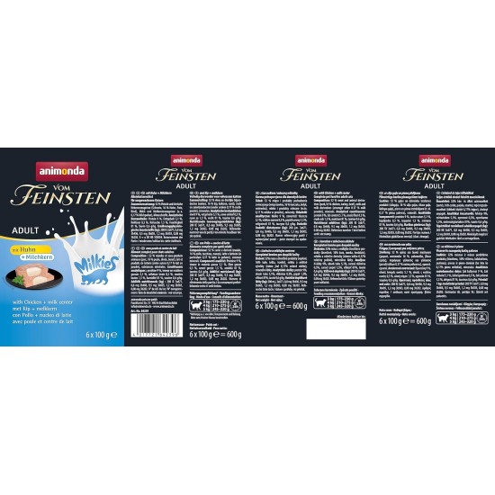 The Finest Cat Food Wet Fish & Meat Variety (32 x 100 g), Cat Food Wet without Grain and Sugar by animonda, with Fresh, Meaty Ingredients The Finest Cat Food Wet Fish & Meat Variety (32 x 100 g), Cat Food Wet without Grain and Sugar by animonda, with Fresh, Meaty Ingredients