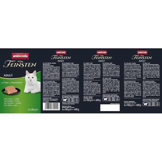 The Finest Cat Food Wet Fish & Meat Variety (32 x 100 g), Cat Food Wet without Grain and Sugar by animonda, with Fresh, Meaty Ingredients The Finest Cat Food Wet Fish & Meat Variety (32 x 100 g), Cat Food Wet without Grain and Sugar by animonda, with Fresh, Meaty Ingredients