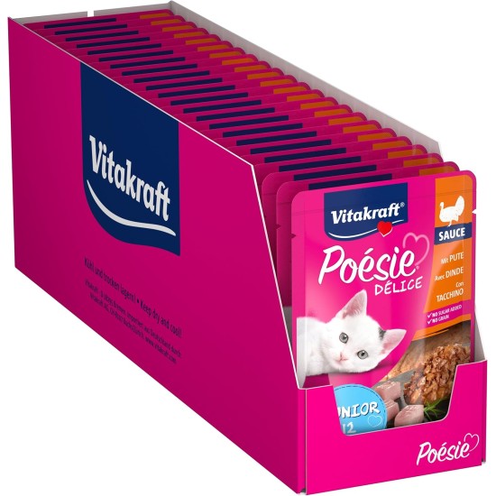 Vitakraft Cat Food Wet Food Poésie Deli Sauce Pouch Bags Junior Vitakraft Cat Food Wet Food Poésie Deli Sauce Pouch Bags Junior