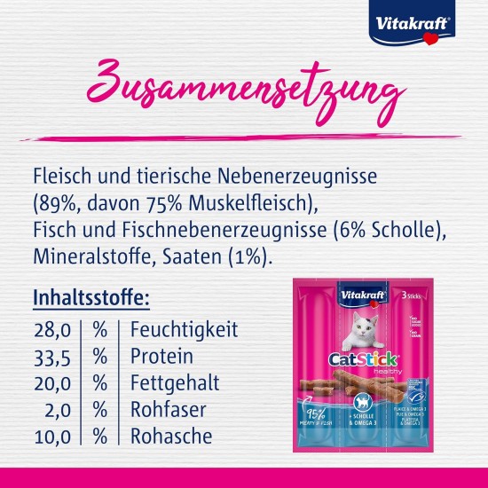 Vitakraft Cat treats Cat - Stick mini Chicken & Cat grass - 60 x 6g Vitakraft Cat treats Cat - Stick mini Chicken & Cat grass - 60 x 6g