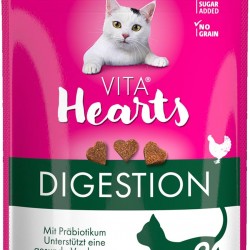 Vitakraft Vita Hearts Digestion Soft Cat Snack for Healthy Digestion with Chicken (1 x 40 g) Vitakraft Vita Hearts Digestion Soft Cat Snack for Healthy Digestion with Chicken (1 x 40 g)
