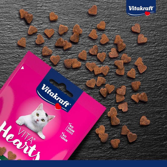 Vitakraft Vita Hearts Digestion Soft Cat Snack for Healthy Digestion with Chicken (1 x 40 g) Vitakraft Vita Hearts Digestion Soft Cat Snack for Healthy Digestion with Chicken (1 x 40 g)