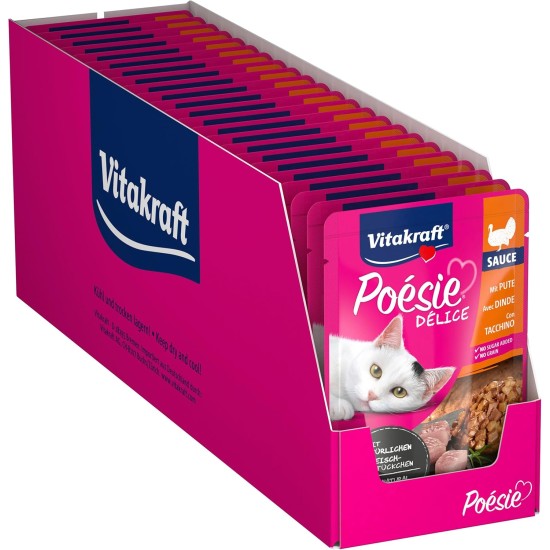 Vitakraft Wet cat food Poésie Deli- Sauce pouch 23 x 85g