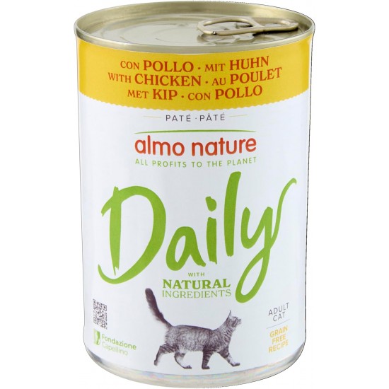 almo nature Daily Grain Free Wet Food for Cats with Duck, Grain-Free, Pack of 24 (24 x 400 g) almo nature Daily Grain Free Wet Food for Cats with Duck, Grain-Free, Pack of 24 (24 x 400 g)