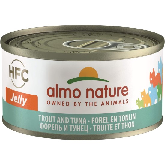 almo nature HFC Cuisine Wet Cat Food with Tuna, Chicken and Ham (24 Cans of 70 g) almo nature HFC Cuisine Wet Cat Food with Tuna, Chicken and Ham (24 Cans of 70 g)