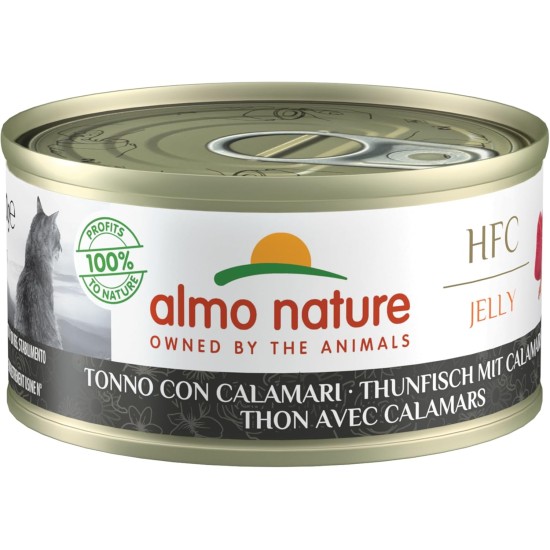almo nature HFC Cuisine Wet Cat Food with Tuna, Chicken and Ham (24 Cans of 70 g) almo nature HFC Cuisine Wet Cat Food with Tuna, Chicken and Ham (24 Cans of 70 g)