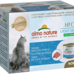 almo nature HFC Natural Light Meal - Atlantic Tuna - Wet Food for Adult Cats - 4 Cans of 50 g almo nature HFC Natural Light Meal - Atlantic Tuna - Wet Food for Adult Cats - 4 Cans of 50 g