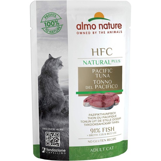 almo nature HFC Natural Plus Wet for Cats Pacific Tuna 55 g x 24 Pieces Pack of 1 (1 x 1.7 kg) almo nature HFC Natural Plus Wet for Cats Pacific Tuna 55 g x 24 Pieces Pack of 1 (1 x 1.7 kg)