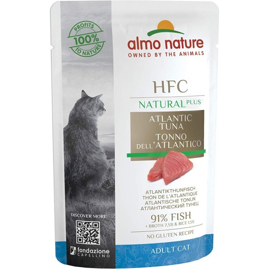 almo nature HFC Natural Plus Wet for Cats Pacific Tuna 55 g x 24 Pieces Pack of 1 (1 x 1.7 kg) almo nature HFC Natural Plus Wet for Cats Pacific Tuna 55 g x 24 Pieces Pack of 1 (1 x 1.7 kg)