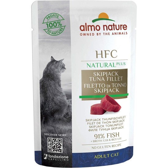 almo nature HFC Natural Plus Wet for Cats Pacific Tuna 55 g x 24 Pieces Pack of 1 (1 x 1.7 kg) almo nature HFC Natural Plus Wet for Cats Pacific Tuna 55 g x 24 Pieces Pack of 1 (1 x 1.7 kg)