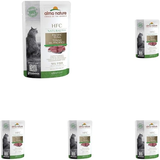 almo nature HFC Natural Plus Wet for Cats Pacific Tuna 55 g x 24 Pieces Pack of 1 (1 x 1.7 kg) almo nature HFC Natural Plus Wet for Cats Pacific Tuna 55 g x 24 Pieces Pack of 1 (1 x 1.7 kg)