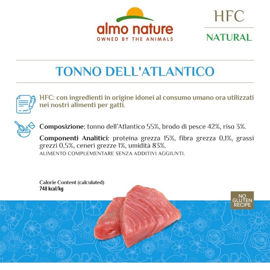 almo nature HFC Natural Wet Cat Food, Atlantic Tuna, Pack of 12 (12 x 280 g) almo nature HFC Natural Wet Cat Food, Atlantic Tuna, Pack of 12 (12 x 280 g)
