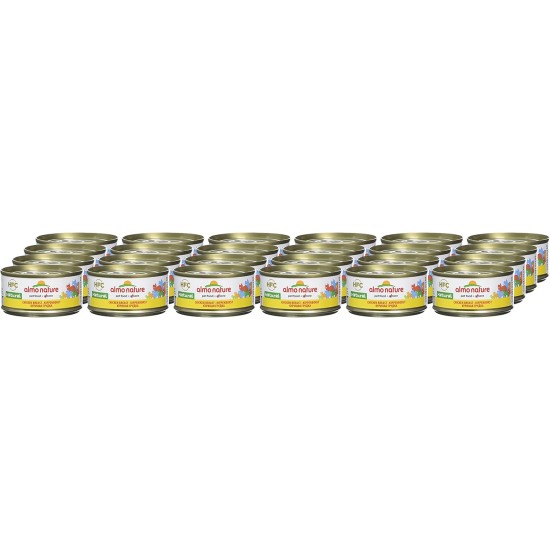 almo nature HFC Natural Wet Cat Food, Tuna with Clams, Pack of 24 (24 x 70 g) almo nature HFC Natural Wet Cat Food, Tuna with Clams, Pack of 24 (24 x 70 g)