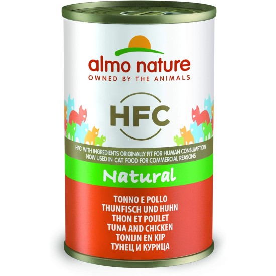 almo nature HFC Natural Wet Cat Food with Chicken and Tuna (24 Cans of 70 g) Transparent almo nature HFC Natural Wet Cat Food with Chicken and Tuna (24 Cans of 70 g) Transparent