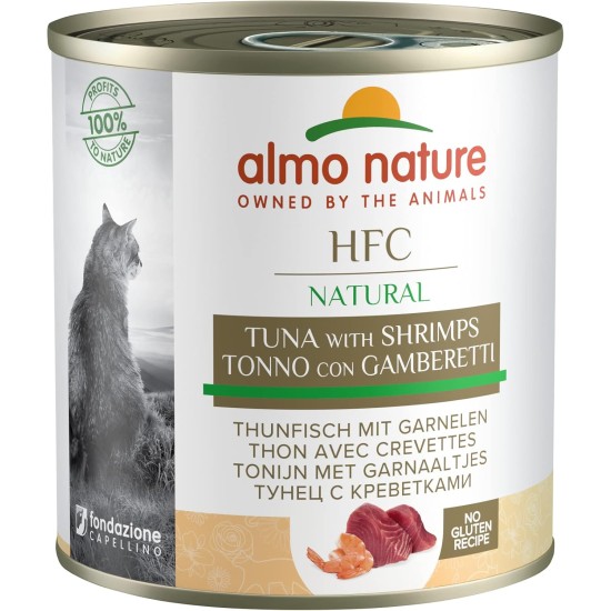 almo nature HFC Natural Wet Cat Food with Tuna and Shrimp 280 g x 12, 4.2 kg almo nature HFC Natural Wet Cat Food with Tuna and Shrimp 280 g x 12, 4.2 kg