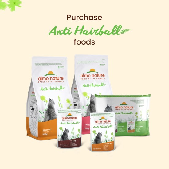 almo nature Holistic Anti-Hairball Cat Food, Wet Food for Adult Cats with Chicken, Pack of 30 (30 x 70 g) almo nature Holistic Anti-Hairball Cat Food, Wet Food for Adult Cats with Chicken, Pack of 30 (30 x 70 g)