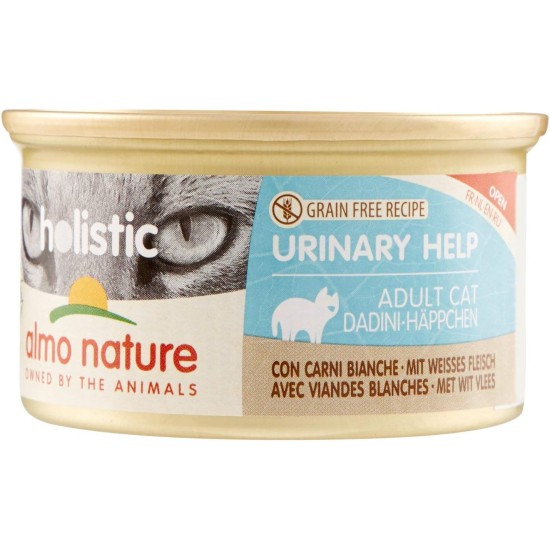almo nature Holistic Urinary Help Wet Cat Food with White Meat 85 g, Pack of 1 (1 x 0.098 kg) almo nature Holistic Urinary Help Wet Cat Food with White Meat 85 g, Pack of 1 (1 x 0.098 kg)