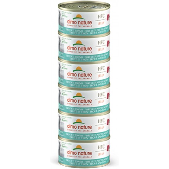 almo nature Megapack Wet Cat Food, Trout and Tuna, Pack of 6 (6 x 70 g) almo nature Megapack Wet Cat Food, Trout and Tuna, Pack of 6 (6 x 70 g)