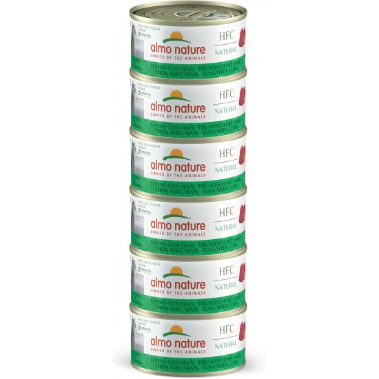 almo nature Megapack Wet Cat Food, Tuna with Corn, Pack of 6 (6 x 70 g) almo nature Megapack Wet Cat Food, Tuna with Corn, Pack of 6 (6 x 70 g)