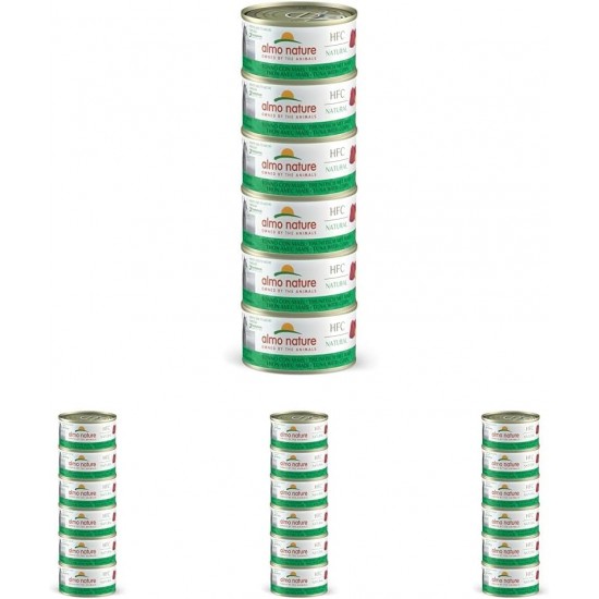 almo nature Megapack Wet Cat Food, Tuna with Corn, Pack of 6 (6 x 70 g) almo nature Megapack Wet Cat Food, Tuna with Corn, Pack of 6 (6 x 70 g)