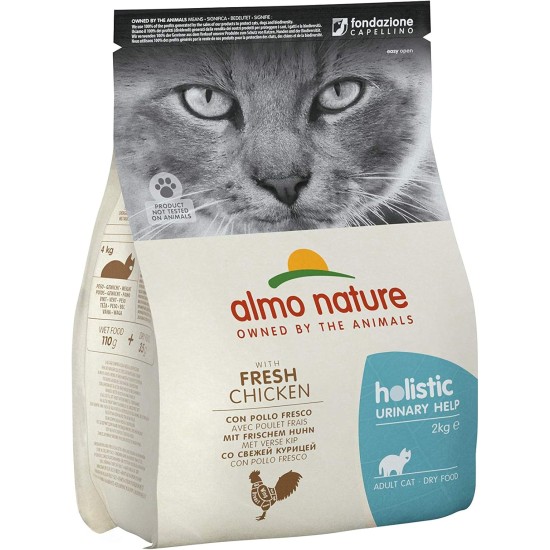 almo nature Multipack Holistic Urinary Help - 3 x With Fish - 3 x With Chicken. Complete Food for Adult Cats, Wet Food, Pack of 6 (6 x 70 g) almo nature Multipack Holistic Urinary Help - 3 x With Fish - 3 x With Chicken. Complete Food for Adult Cats, Wet Food, Pack of 6 (6 x 70 g)