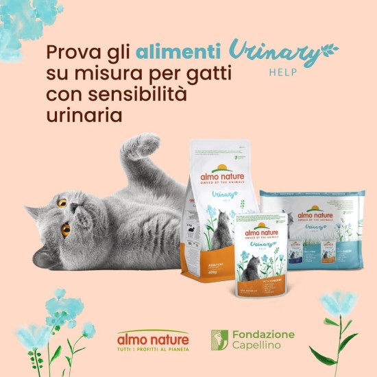 almo nature Multipack Holistic Urinary Help - 3 x With Fish - 3 x With Chicken. Complete Food for Adult Cats, Wet Food, Pack of 6 (6 x 70 g) almo nature Multipack Holistic Urinary Help - 3 x With Fish - 3 x With Chicken. Complete Food for Adult Cats, Wet Food, Pack of 6 (6 x 70 g)