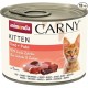 animonda Carny Cat Wet Food Kitten Baby Paté (12 x 200 g), Kitten Grain-Free Cat Wet Food without Sugar for Growing Kittens up to 1 Year, with Fresh Ingredients animonda Carny Cat Wet Food Kitten Baby Paté (12 x 200 g), Kitten Grain-Free Cat Wet Food without Sugar for Growing Kittens up to 1 Year, with Fresh Ingredients
