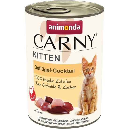 animonda Carny Cat Wet Food Kitten Baby Paté (12 x 200 g), Kitten Grain-Free Cat Wet Food without Sugar for Growing Kittens up to 1 Year, with Fresh Ingredients animonda Carny Cat Wet Food Kitten Baby Paté (12 x 200 g), Kitten Grain-Free Cat Wet Food without Sugar for Growing Kittens up to 1 Year, with Fresh Ingredients