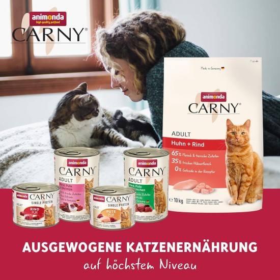 animonda Carny Single Protein Adult Cat Food, Wet, for Cats. animonda Carny Single Protein Adult Cat Food, Wet, for Cats.