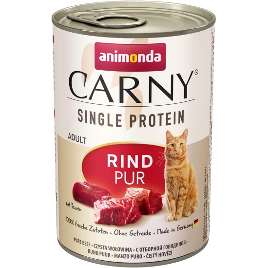 animonda Carny Single Protein Adult Cat Food, Wet, for Cats. animonda Carny Single Protein Adult Cat Food, Wet, for Cats.