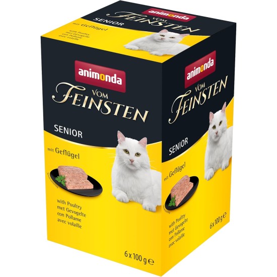 animonda From the Finest Senior Wet Food for Older Cats from 7 Years Old Various Varieties and Sizes, with Lamb animonda From the Finest Senior Wet Food for Older Cats from 7 Years Old Various Varieties and Sizes, with Lamb